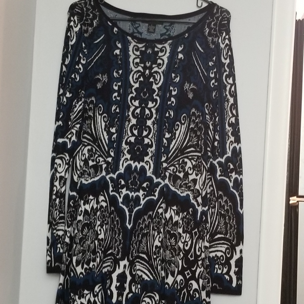 Style and Co mandala sweater dress long sleeve